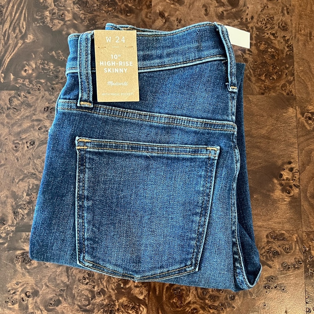 Madewell 10” high rise skinny jean size 24